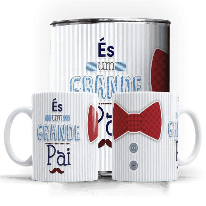 Caneca Dia do Pai És um grande Pai A minha loja Casa e Decoração