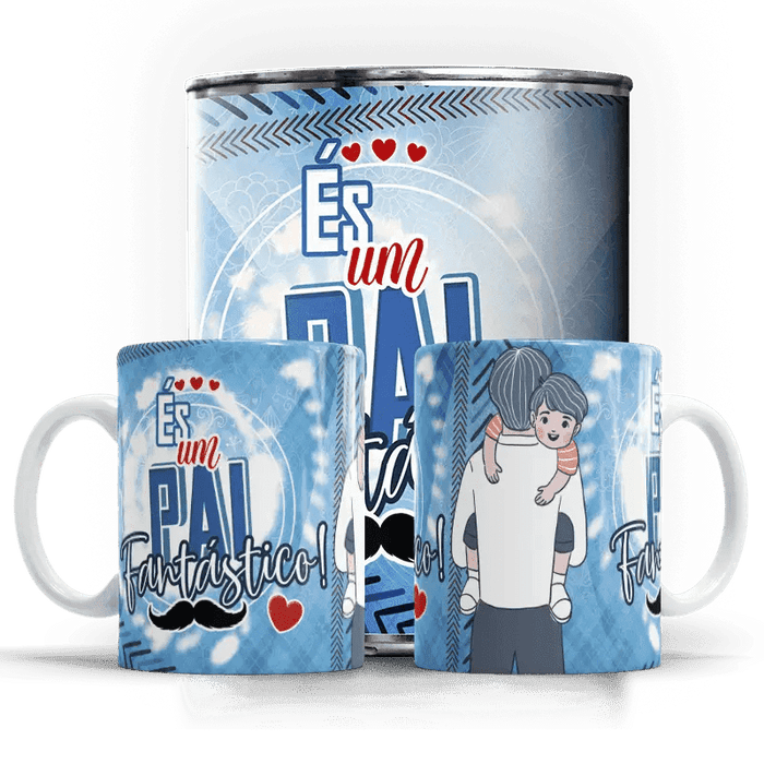 Caneca Dia do Pai És um Pai Fantástico A minha loja Casa e Decoração