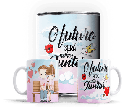 Caneca em Lata Exclusiva para Dia dos Namorados – Presente Único Charmy Gift Store® A minha loja Casa e Decoração