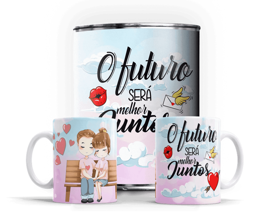 Caneca em Lata Exclusiva para Dia dos Namorados – Presente Único Charmy Gift Store® A minha loja Casa e Decoração