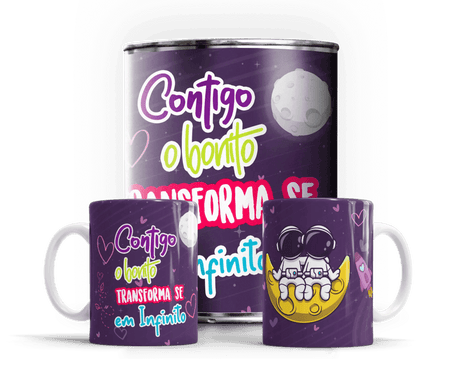 Caneca Exclusiva em Lata ‘Dia dos Namorados’ – Presente Único e Personalizado A minha loja Casa e Decoração