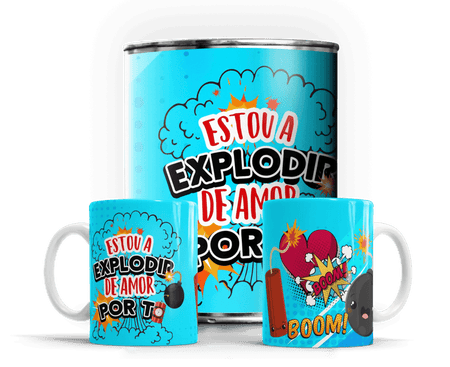 Caneca em Lata para Dia dos Namorados – Presente Único e Especial A minha loja Casa e Decoração