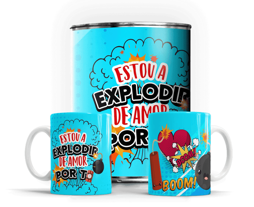 Caneca em Lata para Dia dos Namorados – Presente Único e Especial A minha loja Casa e Decoração
