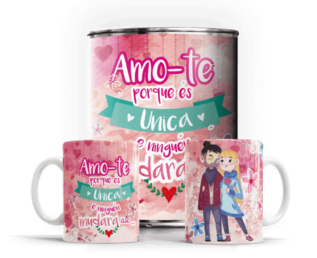 Caneca em Lata Exclusiva para Dia dos Namorados - Presente Único e Original A minha loja Casa e Decoração
