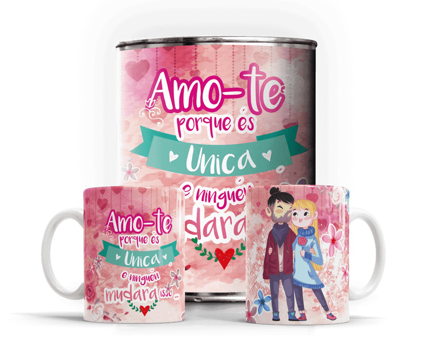 Caneca em Lata Exclusiva para Dia dos Namorados - Presente Único e Original A minha loja Casa e Decoração