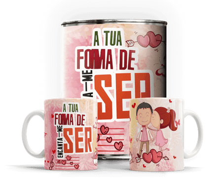 Caneca em Lata Charmy Gift Store® para Dia dos Namorados – Presente Único e Especial A minha loja Casa e Decoração