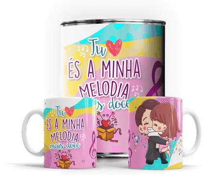Caneca em Lata Exclusiva para Dia dos Namorados - Presente Único e Memorável A minha loja Casa e Decoração