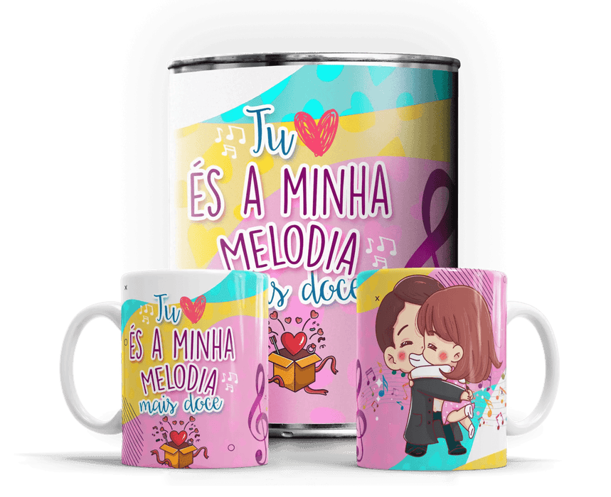Caneca em Lata Exclusiva para Dia dos Namorados - Presente Único e Memorável A minha loja Casa e Decoração