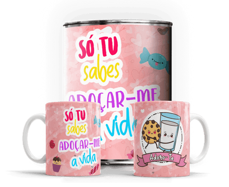 Caneca em Lata Exclusiva para Dia dos Namorados - Presente Único e Original A minha loja Casa e Decoração