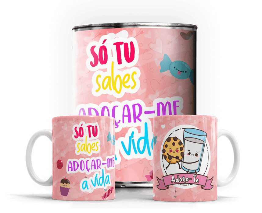 Caneca em Lata Exclusiva para Dia dos Namorados - Presente Único e Original A minha loja Casa e Decoração
