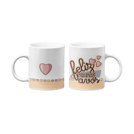 Caneca Feliz Dia dos Avós - Charmy Gift Store