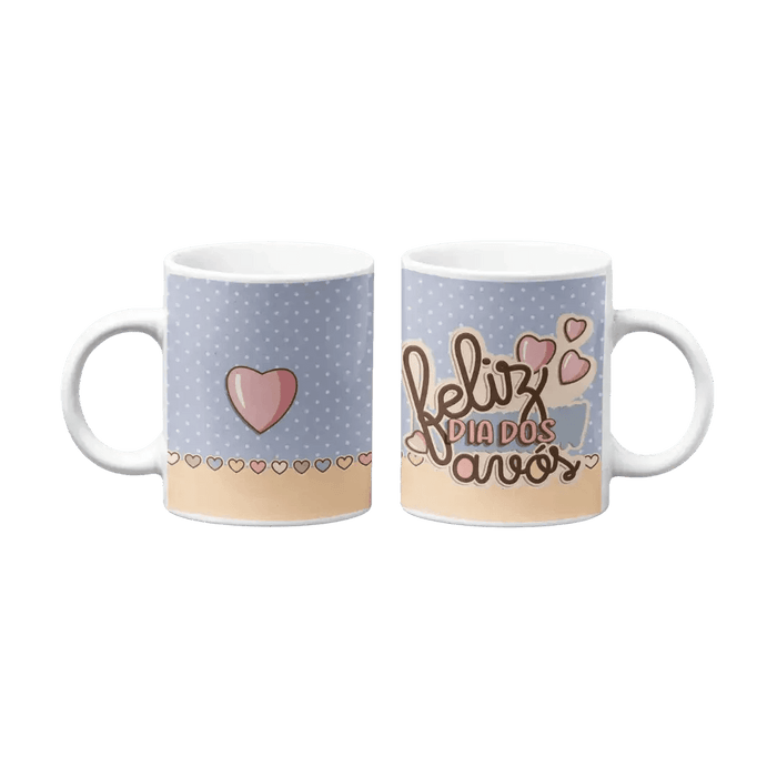 Caneca Feliz dia dos Avós Azul - Charmy Gift Store