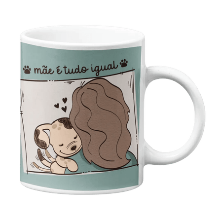 Caneca Mãe é Tudo Igual - Bee my Gift