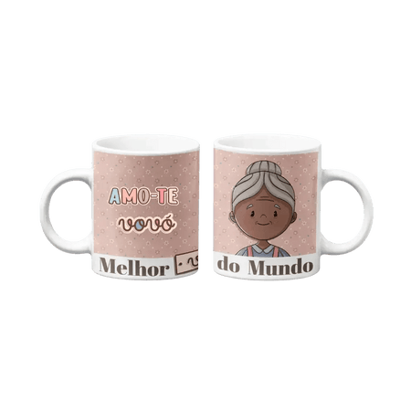 Caneca Melhor Avó do Mundo - Charmy Gift Store