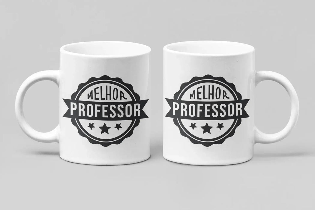 Caneca Elegante 'Melhor Professor' – Presente Único e Personalizado, Produzido em Portugal