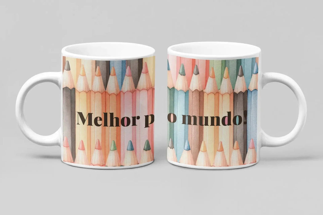 Caneca Melhor Professor do Mundo – Presente Exclusivo e Durável Para Celebrar Educadores