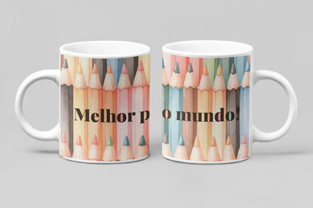 Caneca Melhor Professor do Mundo – Presente Exclusivo e Durável Para Celebrar Educadores