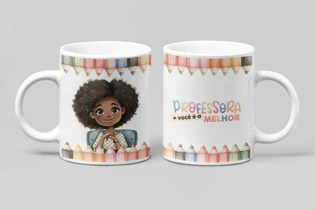 Caneca Melhor Professora 2 – Presente Especial da Charmy Gift Store ® para Educadores