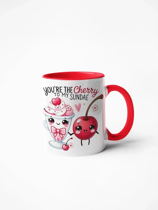 Caneca Namorados Cherry & Sundae - Charmy Gift Store