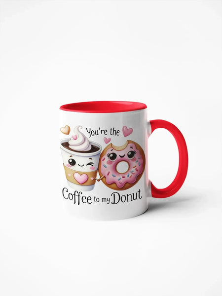 Caneca Namorados Coffee & Donut - Charmy Gift Store