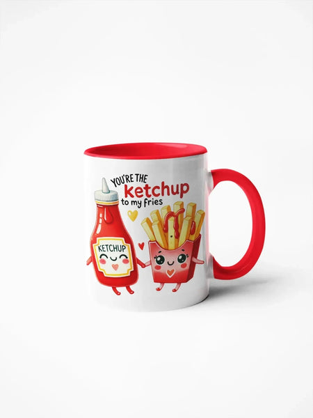 Caneca Namorados Ketchup & Fries - Charmy Gift Store