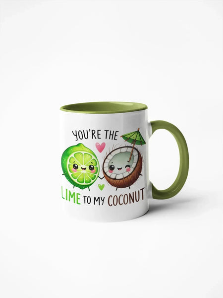 Caneca Namorados Lime & Coconut - Charmy Gift Store