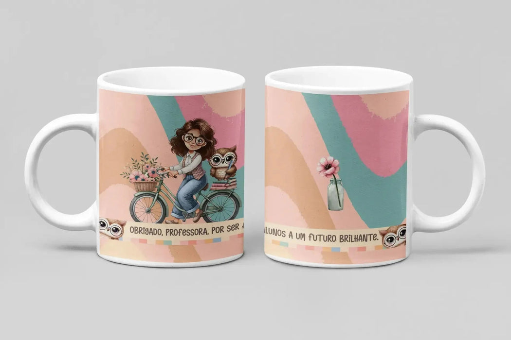 Caneca Obrigado Professora – Presente Único e Especial para Educadores