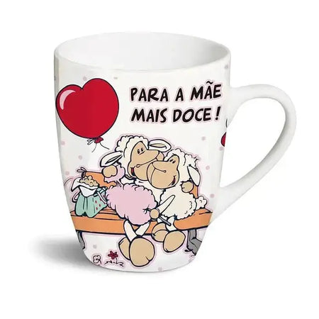 Caneca Exclusiva “Para a Mãe Mais Doce!” – Porcelana Premium Feita em Portugal Nici Casa e Decoração