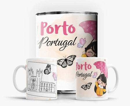 Caneca em Lata Portugal-Porto A minha loja Casa e Decoração