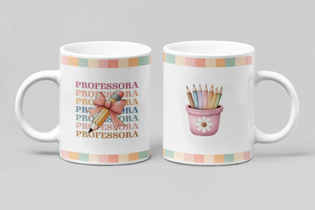 Caneca Professora com Acabamento Brilhante 300ml – Presente Único e Especial