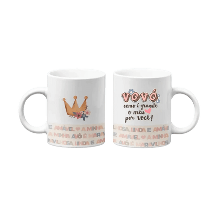 Caneca Vovó meu Grande Amor - Charmy Gift Store