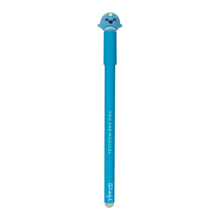Caneta apagável Bo - Bo Karl the Narwhal - Charmy Gift Store
