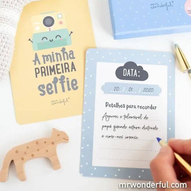 Cartões para bebés - Momentos especiais do meu primeiro ano A minha loja Casa e Decoração