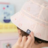 Chapéu Impermeável Rosa - ESTAMPADO DE CORAÇÕES - Charmy Gift Store