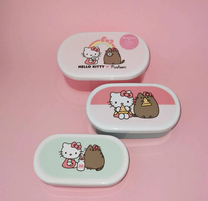 Conjunto de 3 Caixas Hello Kitty and Pusheen the Cat A minha loja Casa e Decoração