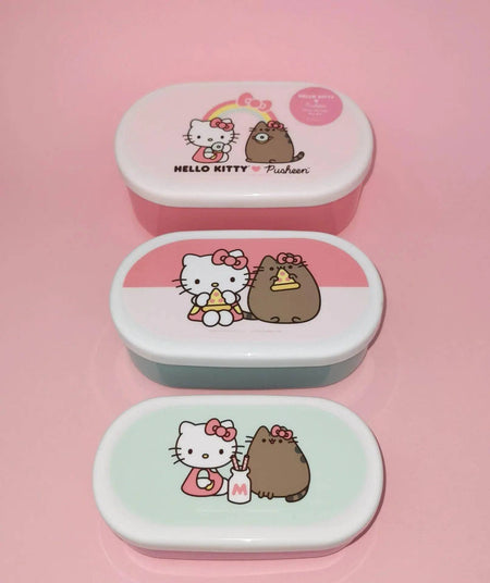 Conjunto de 3 Caixas Hello Kitty and Pusheen the Cat A minha loja Casa e Decoração