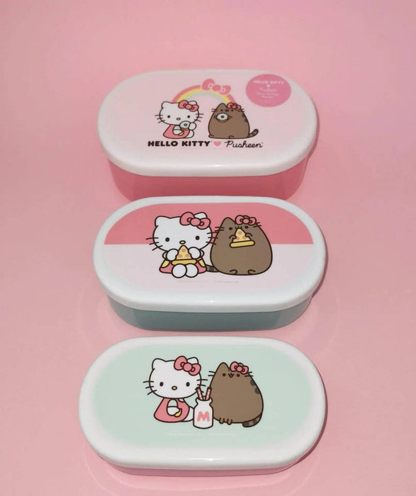 Conjunto de 3 Caixas Hello Kitty and Pusheen the Cat A minha loja Casa e Decoração