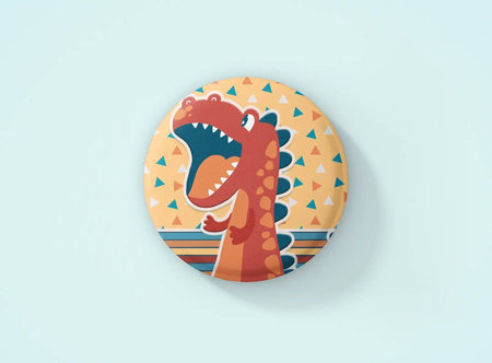 Crachá Infantil Dino Menino Modelo 005 – Lembrança Personalizada Charmy Gift Store®