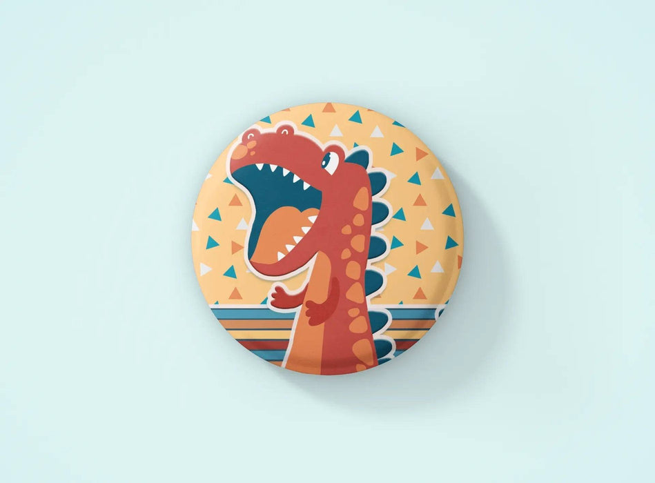 Crachá Infantil Dino Menino Modelo 005 – Lembrança Personalizada Charmy Gift Store®