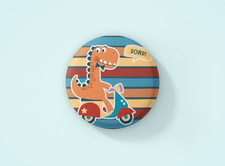 Crachá Dino Menino 008 – Presente Exclusivo Infantil Personalizado, Artesanal Português Charmy Gift Store®
