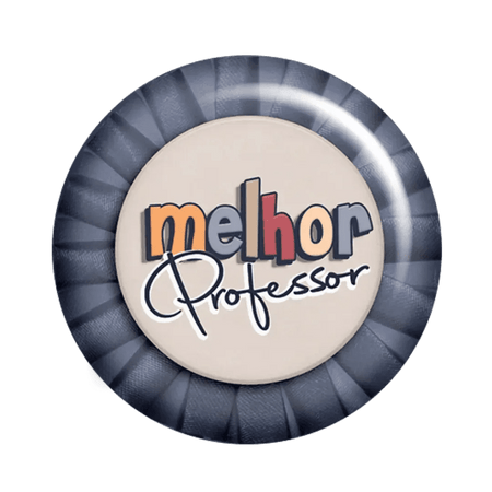Crachá Melhor Professor - Presente Único e Personalizado para Professores Especialistas