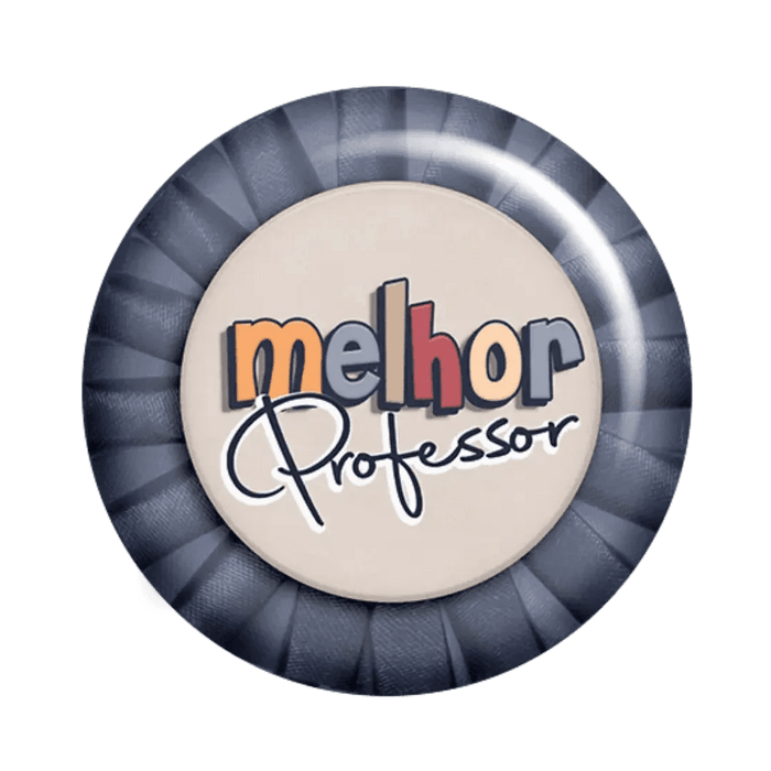 Crachá Melhor Professor - Presente Único e Personalizado para Professores Especialistas