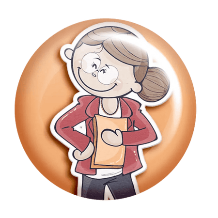 Crachá Professora Exclusivo Charmy Gift Store® - Presente Único e Personalizado para Educadores
