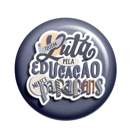 Crachá Personalizado para Professores - Presente Único para Fim de Ano Escolar, 5,8 cm, Metal - Produzido em Portugal