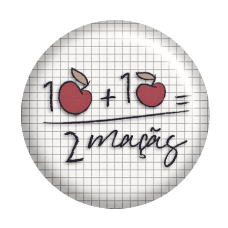 Crachá Professores com Maçãs Personalizado – Presente Único e Original para Educadores
