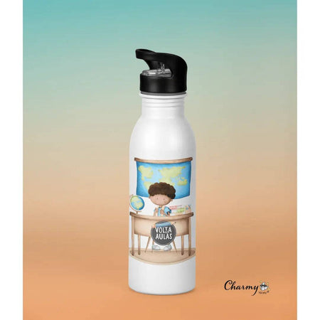 Garrafa Menino Escola 001 - Charmy Gift Store