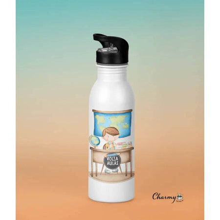 Garrafa Menino Escola 004 - Charmy Gift Store