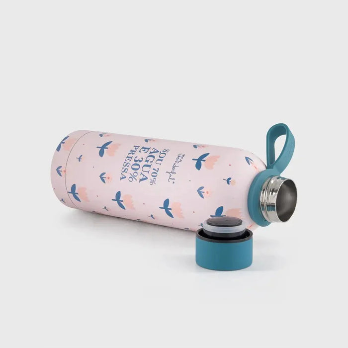 Garrafa térmica - Sou 70% água e 30% pressa - Charmy Gift Store