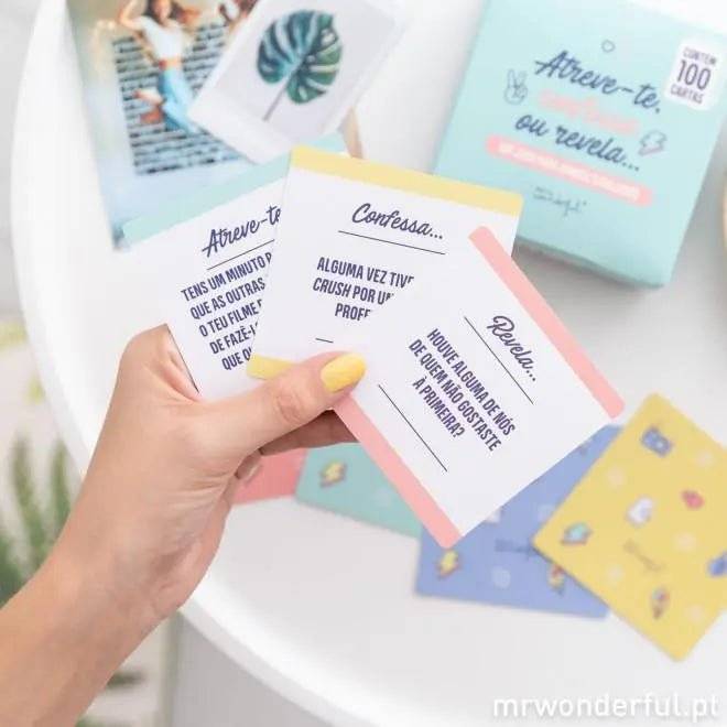 JOGO DE CARTAS - Atreve-te , Confessa ou Revela... Mr. Wonderful Casa e Decoração