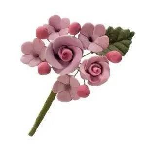 Mini ramo de flores de açucar violeta - Charmy Gift Store